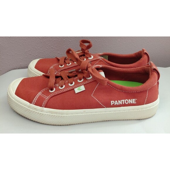 Cariuma Shoes Unisex Pantone Casual Sneaker Rust Canvas 8.5 Women’s / 7 Men - Picture 3 of 8